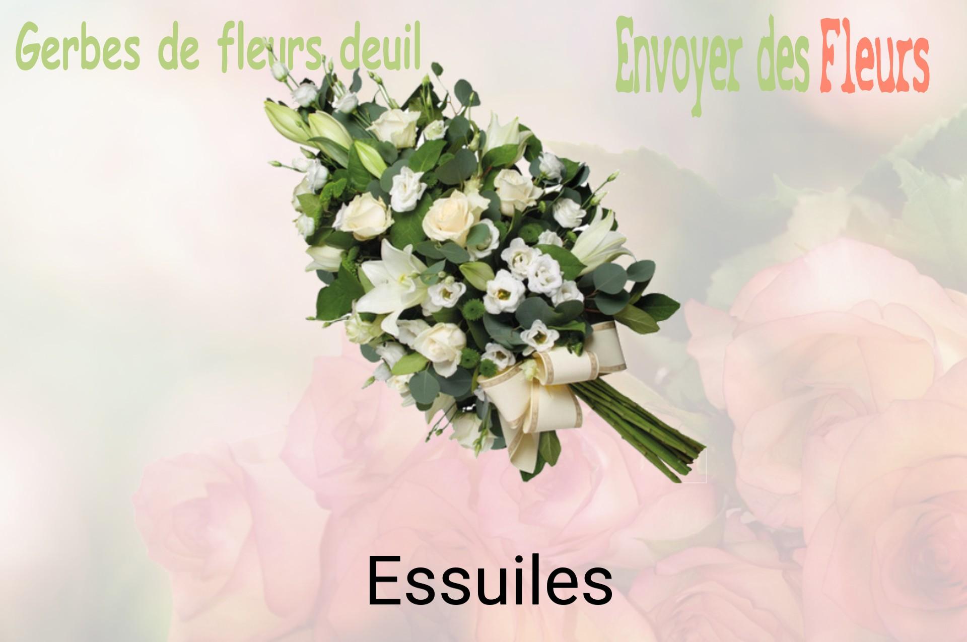 Gerbe de fleurs de deuil livrée à Essuiles